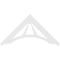 Ekena Millwork Pitch Stanford Architectural Grade PVC Gable Pediment, 60"W x 30"H x 1"P (12/12) GPP060X030X100STA - alternate 3